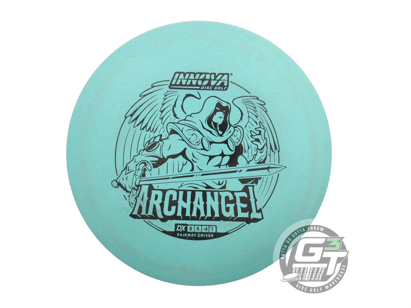 USED Innova DX Archangel 150g Seafoam Black Stamp Distance Driver Golf Disc