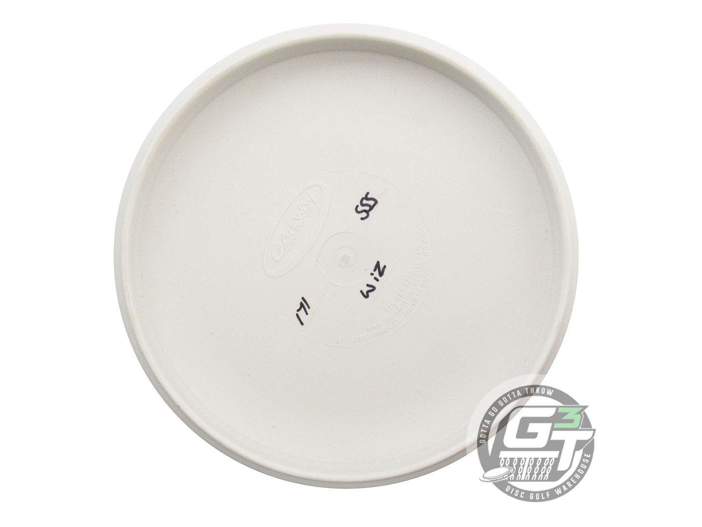 USED Gateway SureGrip SSS Wizard 174g White Gold Foil Putter Golf Disc