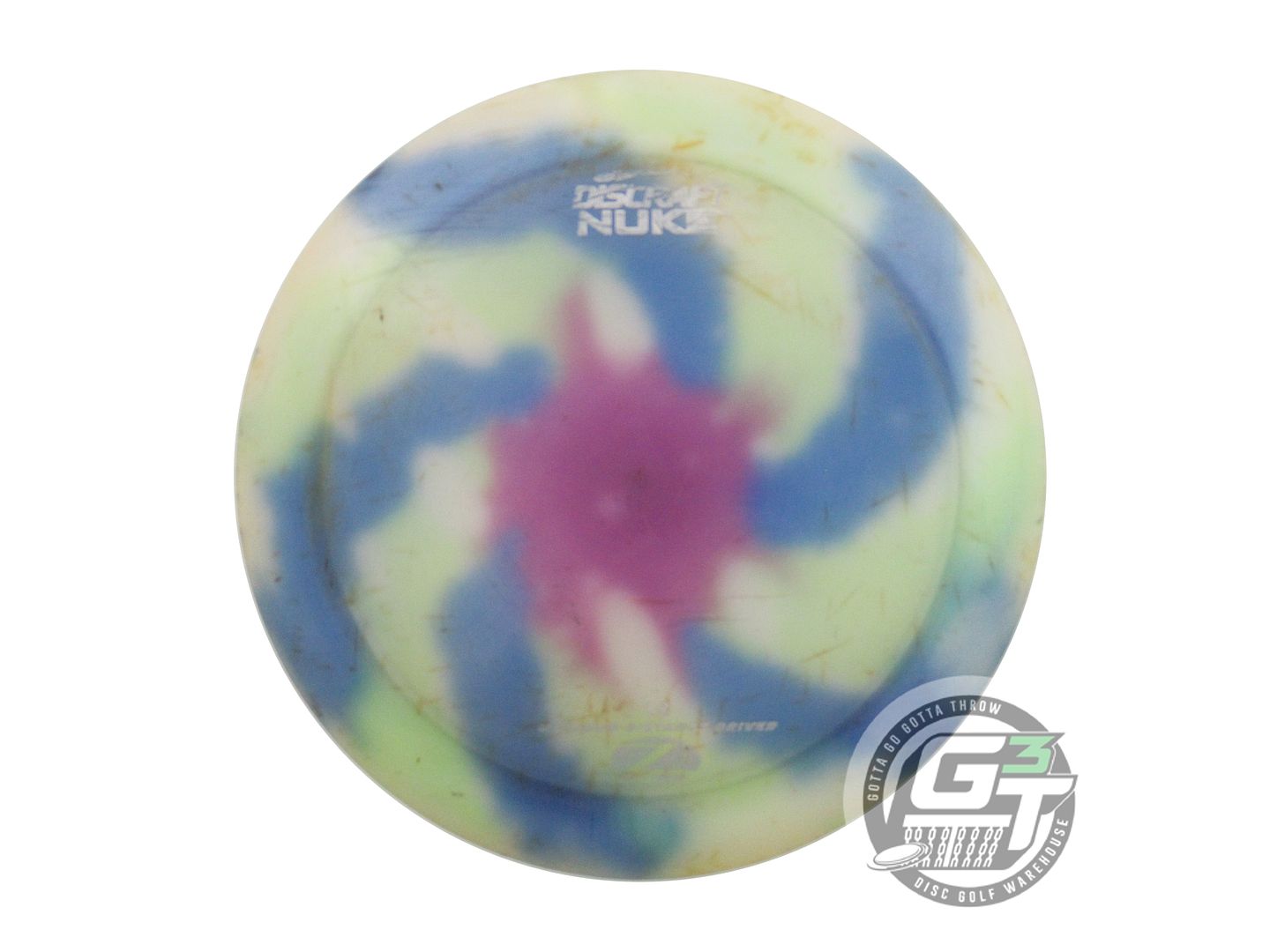 USED Discraft FlyDye Z Nuke 172g Pinwheel Distance Driver Golf Disc