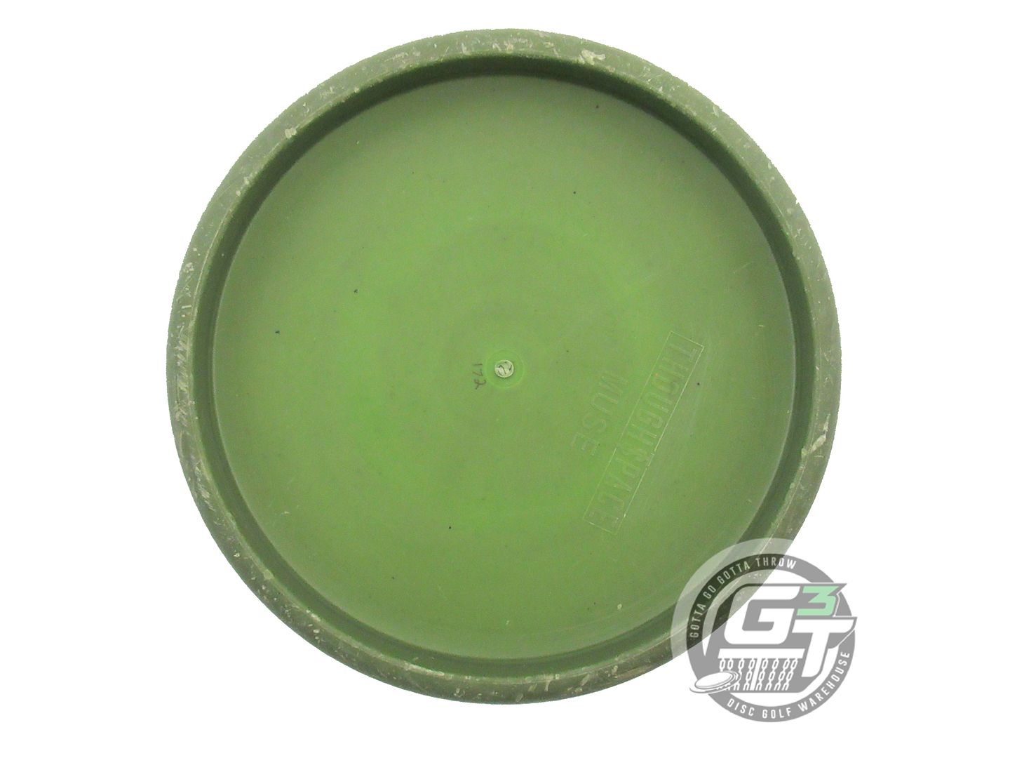USED Thought Space Nerve Firm Muse 172g Green Gold Glitter Foil Putter Golf Disc
