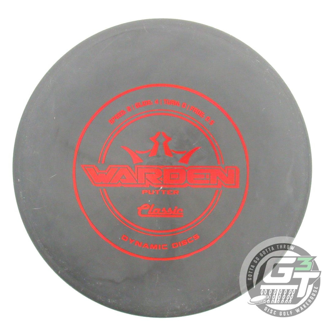 USED Dynamic Discs Classic Hard Warden 173g Gray Red Holo Foil Putter Golf Disc