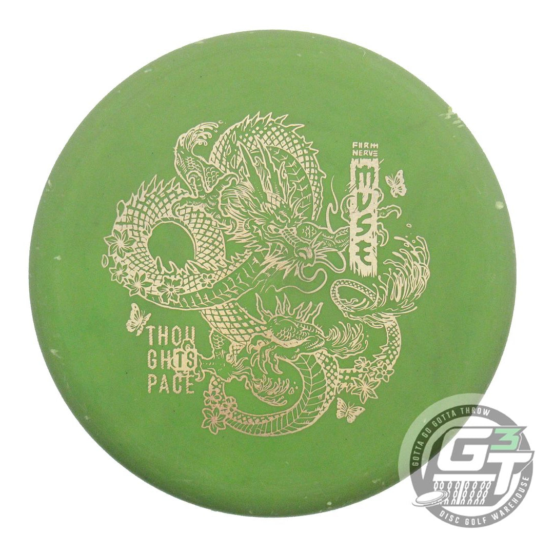 USED Thought Space Nerve Firm Muse 172g Green Gold Glitter Foil Putter Golf Disc
