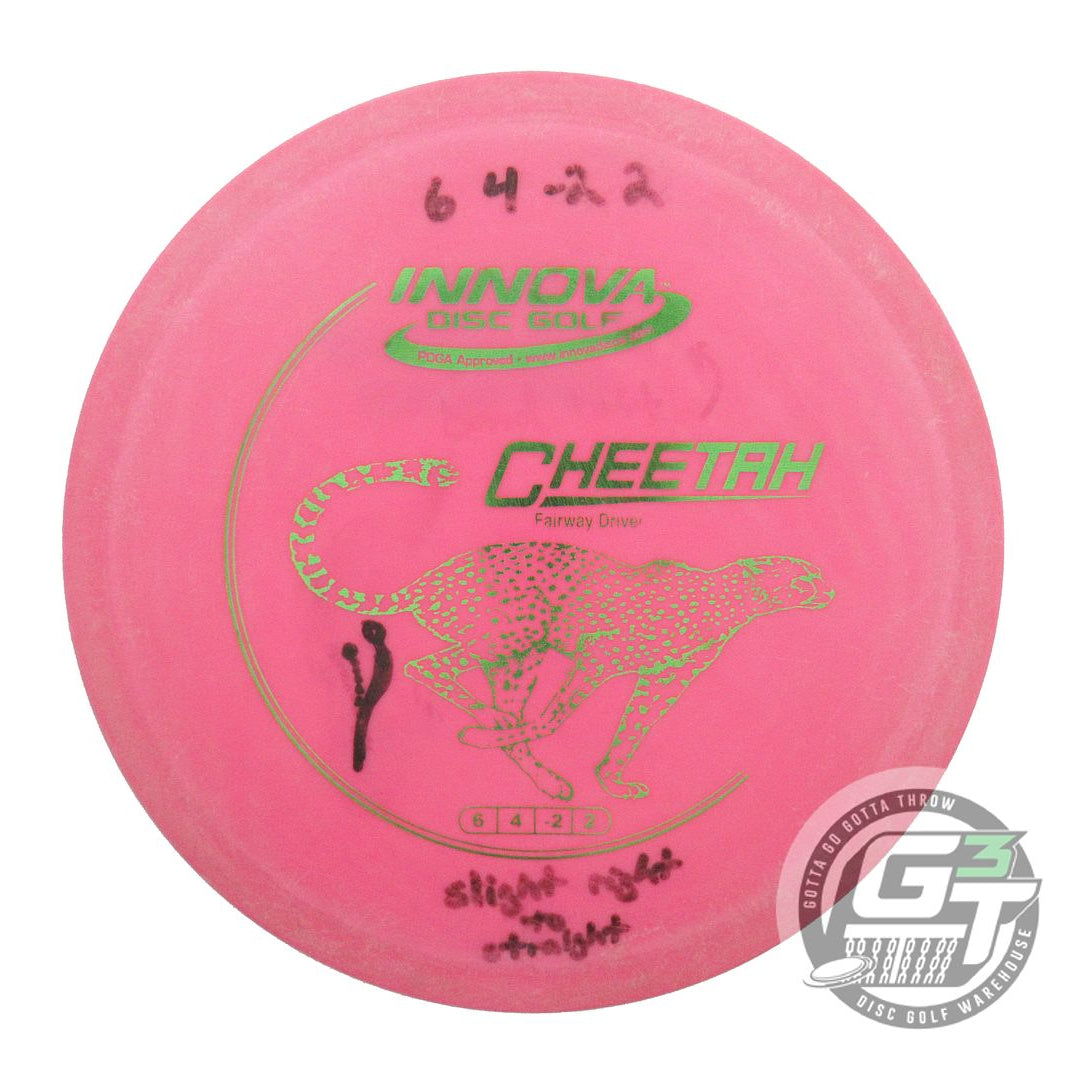 USED Innova DX Cheetah 175g Pink Green Foil Fairway Driver Golf Disc