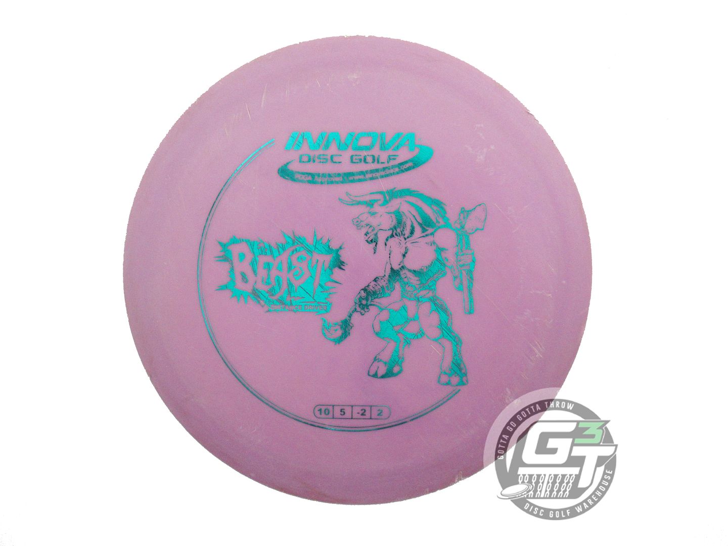 USED Innova DX Beast 174g Lilac Teal Foil Distance Driver Golf Disc