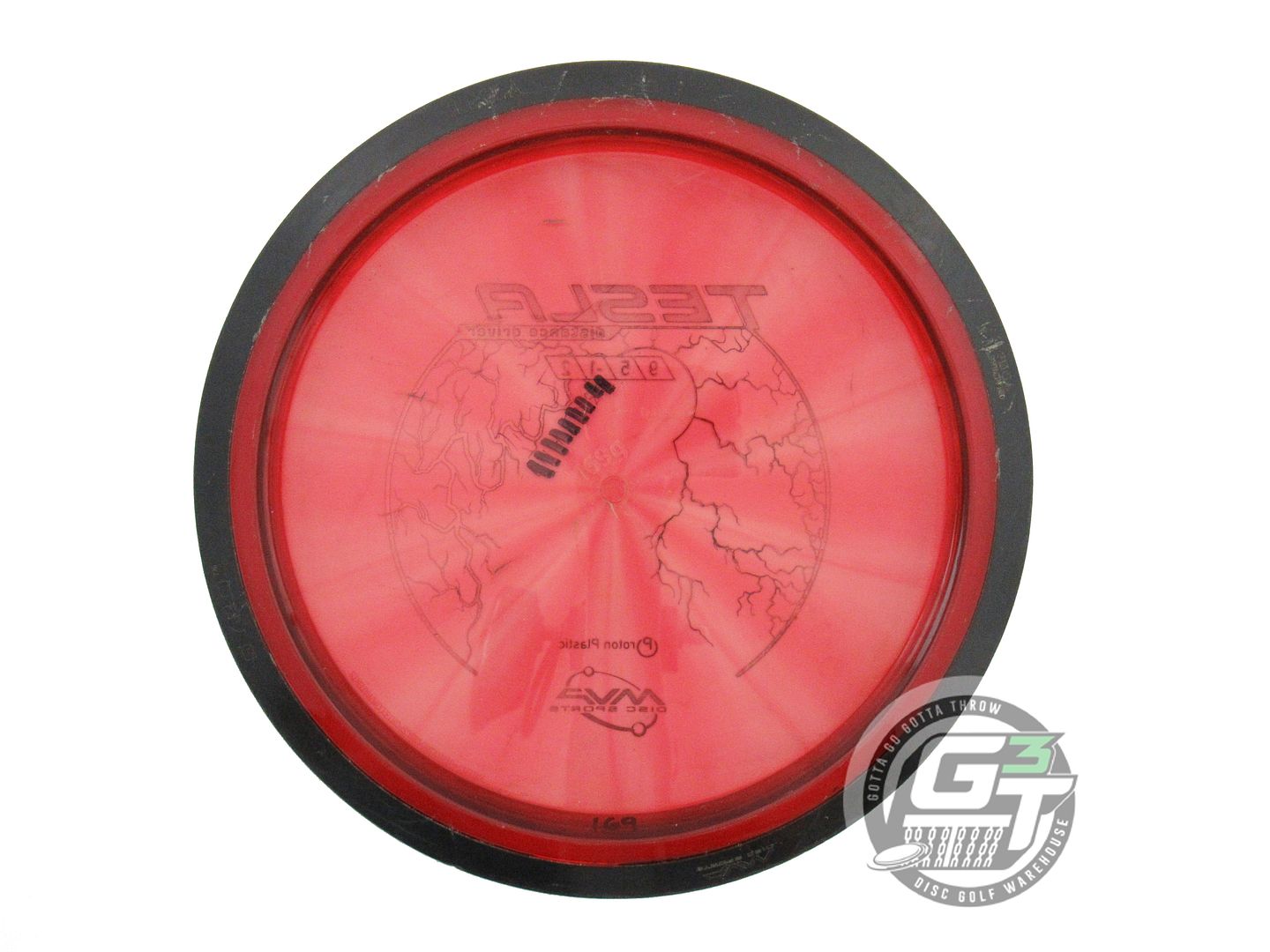 USED MVP Disc Sports Proton Tesla 169g Red Distance Driver Golf Disc