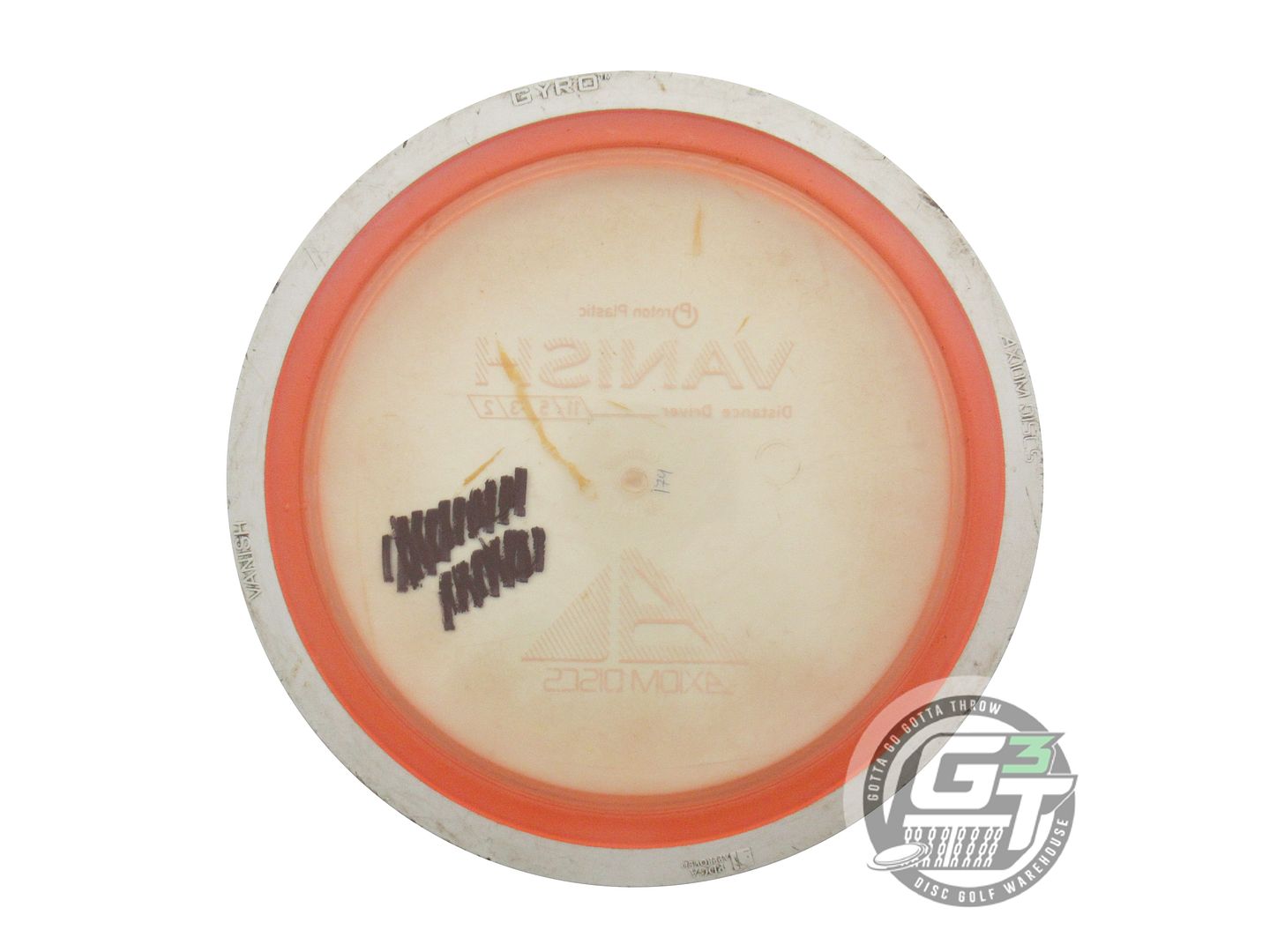 USED Axiom Discs Proton Vanish 174g Pink White Rim Distance Driver Golf Disc