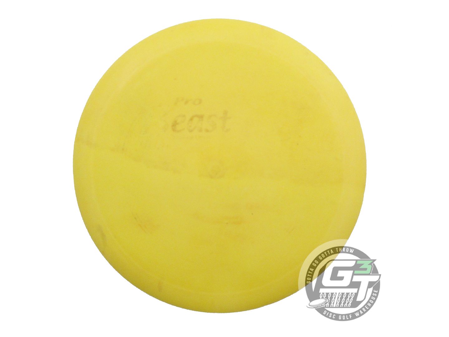 USED Innova Pro Beast 174g Yellow Wiped Stamp Distance Driver Golf Disc