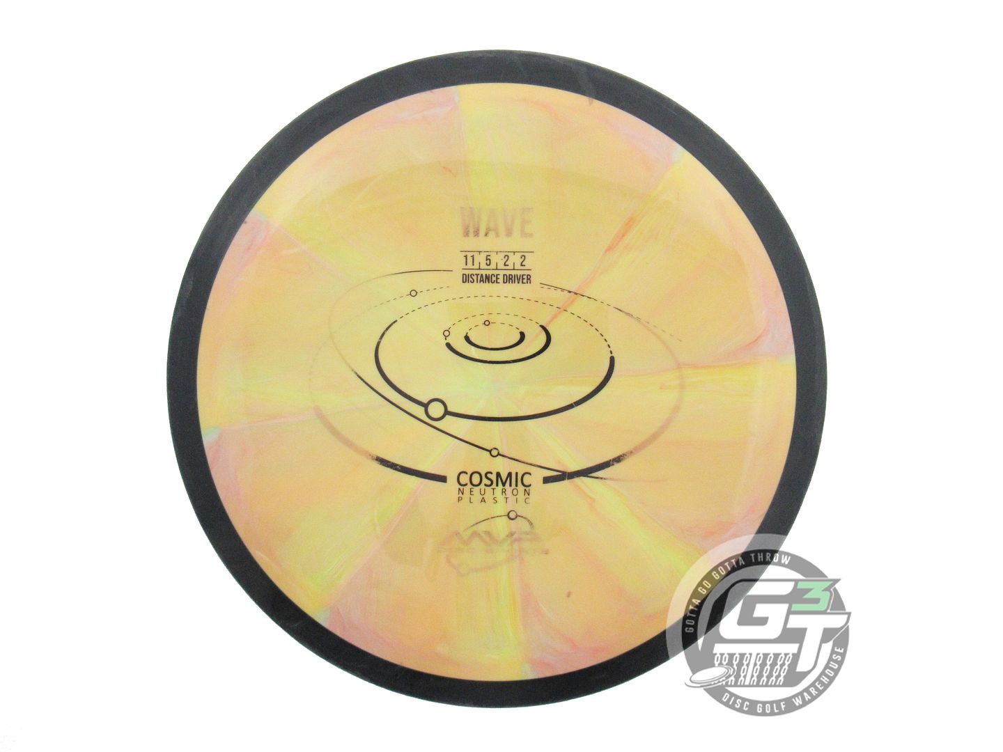 USED MVP Disc Sports Classic Cosmic Neutron Wave 175g Yellow-Pink Driver Disc
