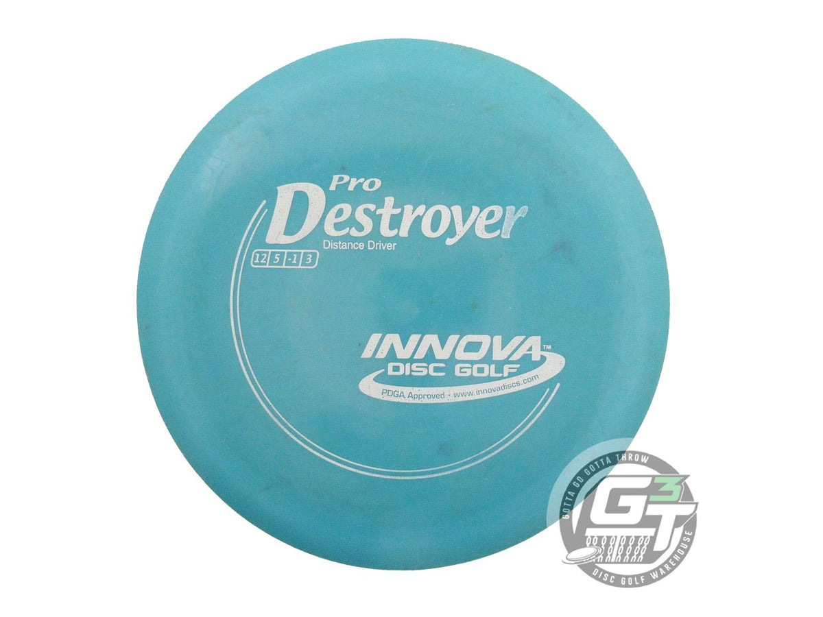 USED Innova Pro Destroyer 168g Teal White Stamp Distance Driver Golf Disc