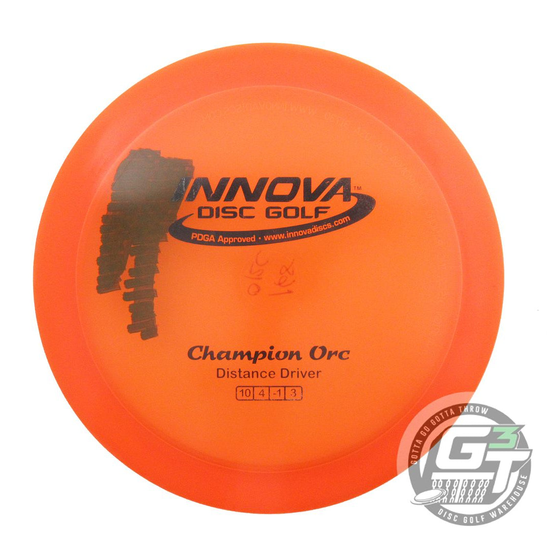 USED Innova Champion Orc 168g Orange Black Stamp Distance Driver Golf Disc