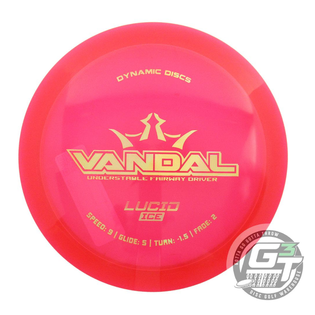 Dynamic Discs Lucid Ice Vandal Fairway Driver Golf Disc (Individually Listed)
