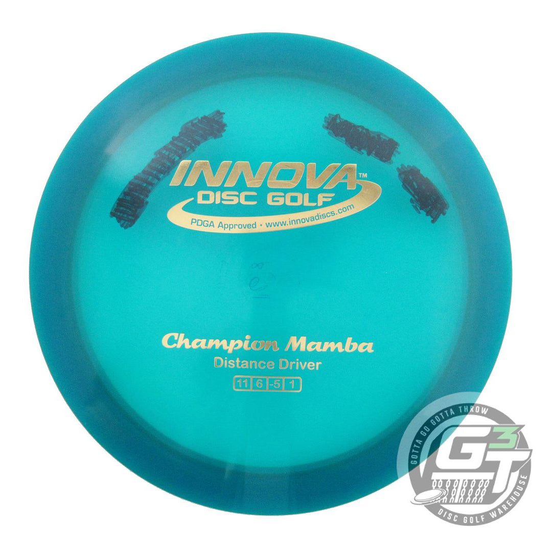 USED Innova Champion Mamba 168g Blue Gold Foil Distance Driver Golf Disc