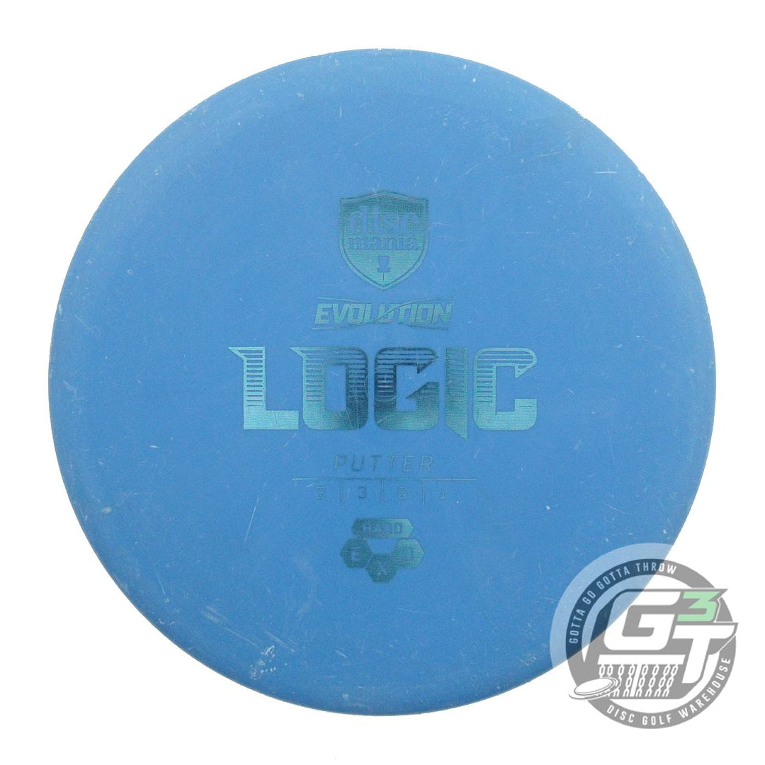 USED DiscMania EXO Hard Logic 173g Blue Aqua Foil Putter Golf Disc