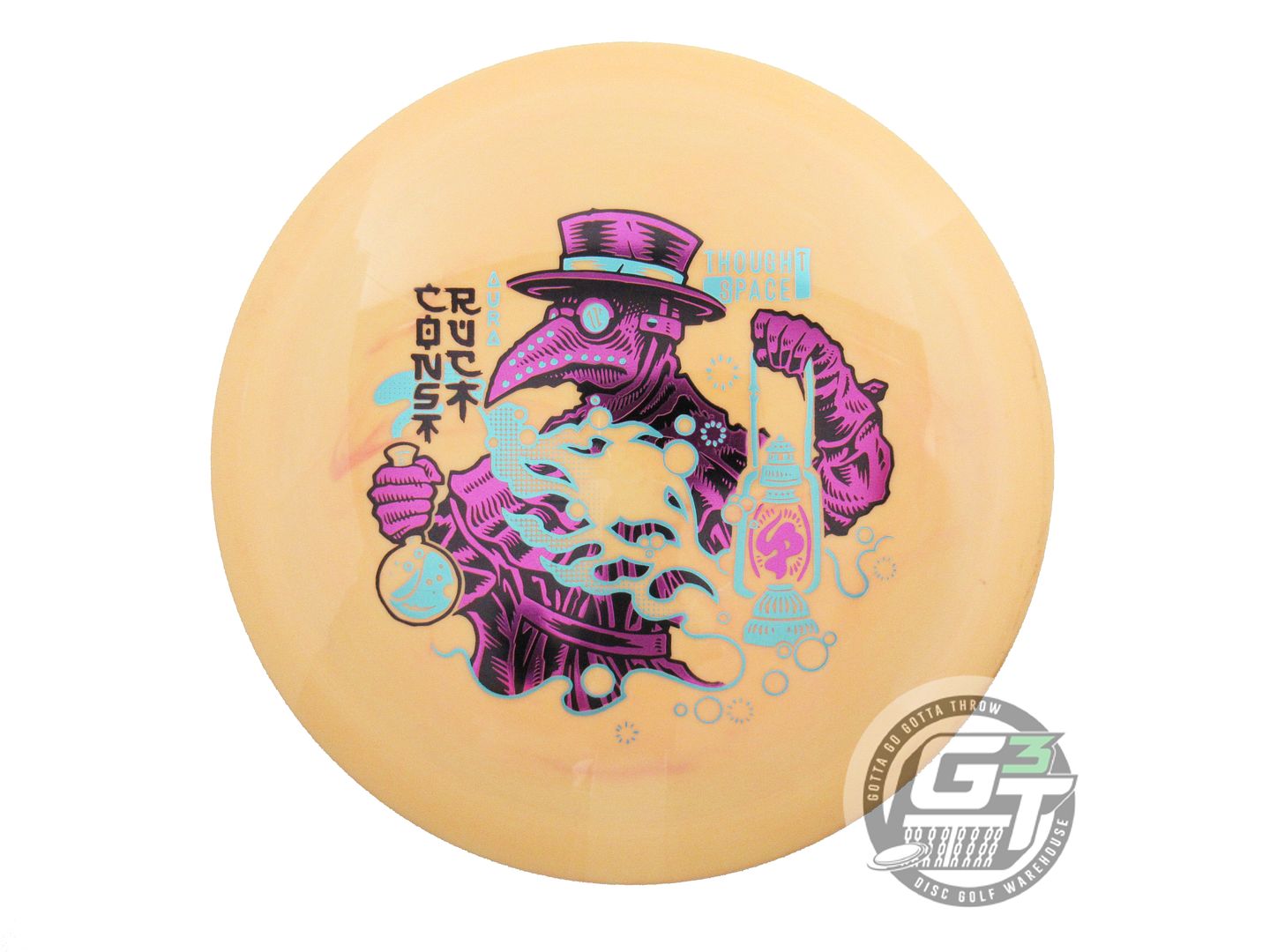 USED Thought Space Aura Construct 174g Peach Distance Driver Golf Disc