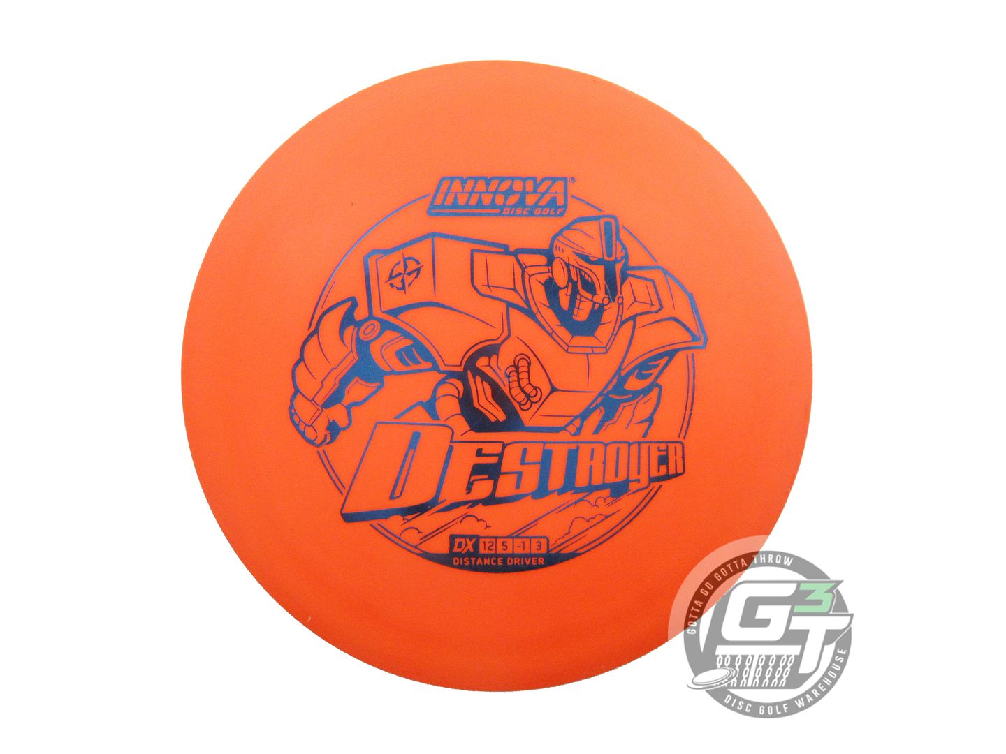 USED Innova DX Destroyer 170g Orange Blue Foil Distance Driver Golf Disc