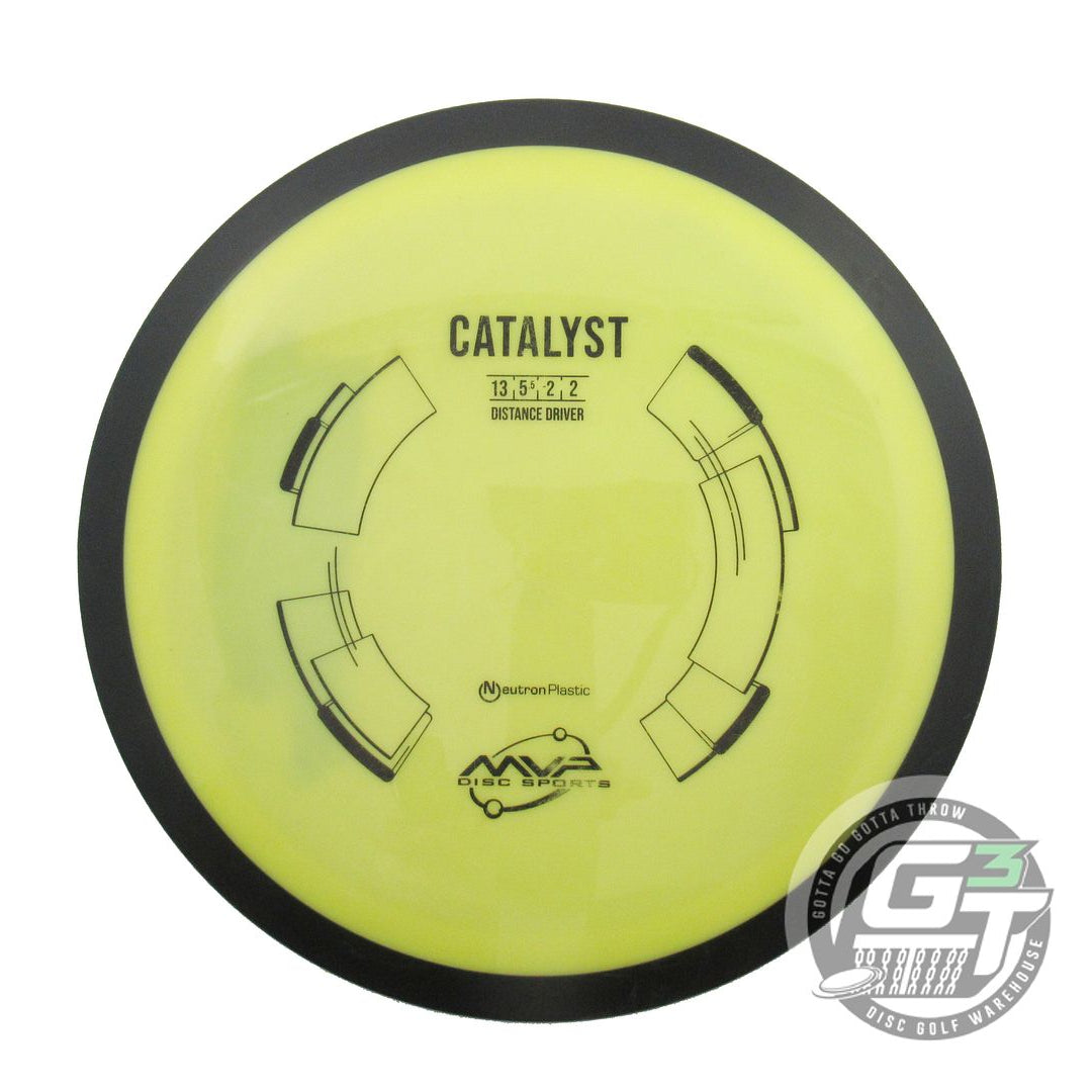 USED MVP Disc Sports Neutron Catalyst 175g Yellow Distance Driver Golf Disc