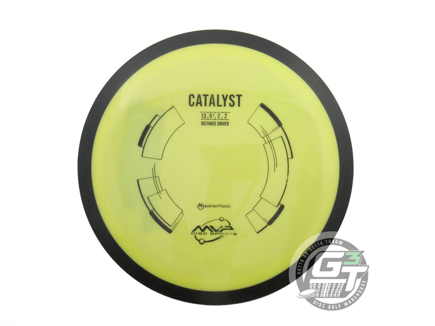 USED MVP Disc Sports Neutron Catalyst 175g Yellow Distance Driver Golf Disc