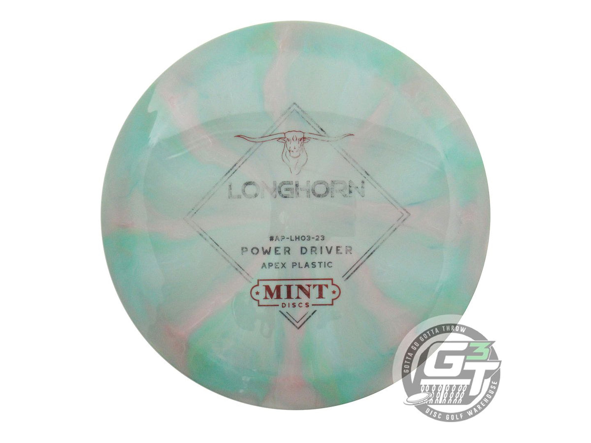 USED Mint Discs Apex Longhorn 169g Green-Pink Distance Driver Golf Disc