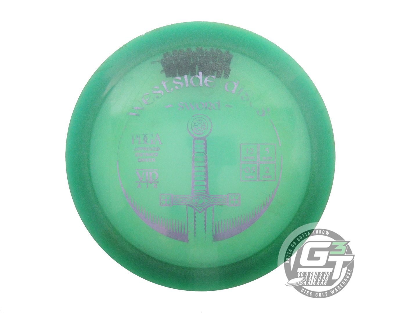 USED Westside Discs VIP AIR Sword 156g Green Lilac A Distance Driver Golf Disc