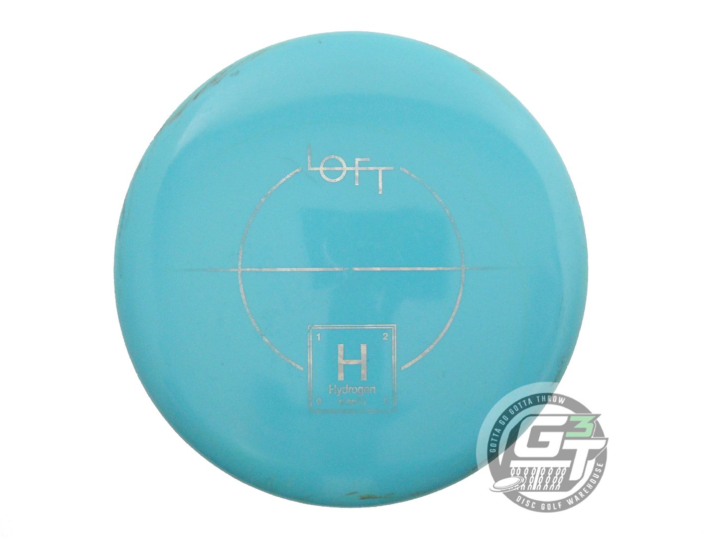 USED Loft Discs Alpha Solid Hydrogen 174g Seafoam Silver Shatter Midrange Disc