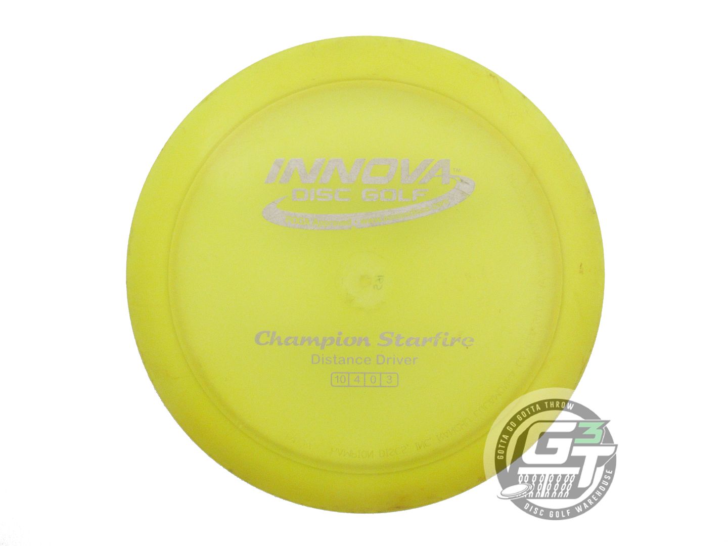USED Innova Champion Starfire 165g Yellow Silver Stamp Distance Driver Golf Disc