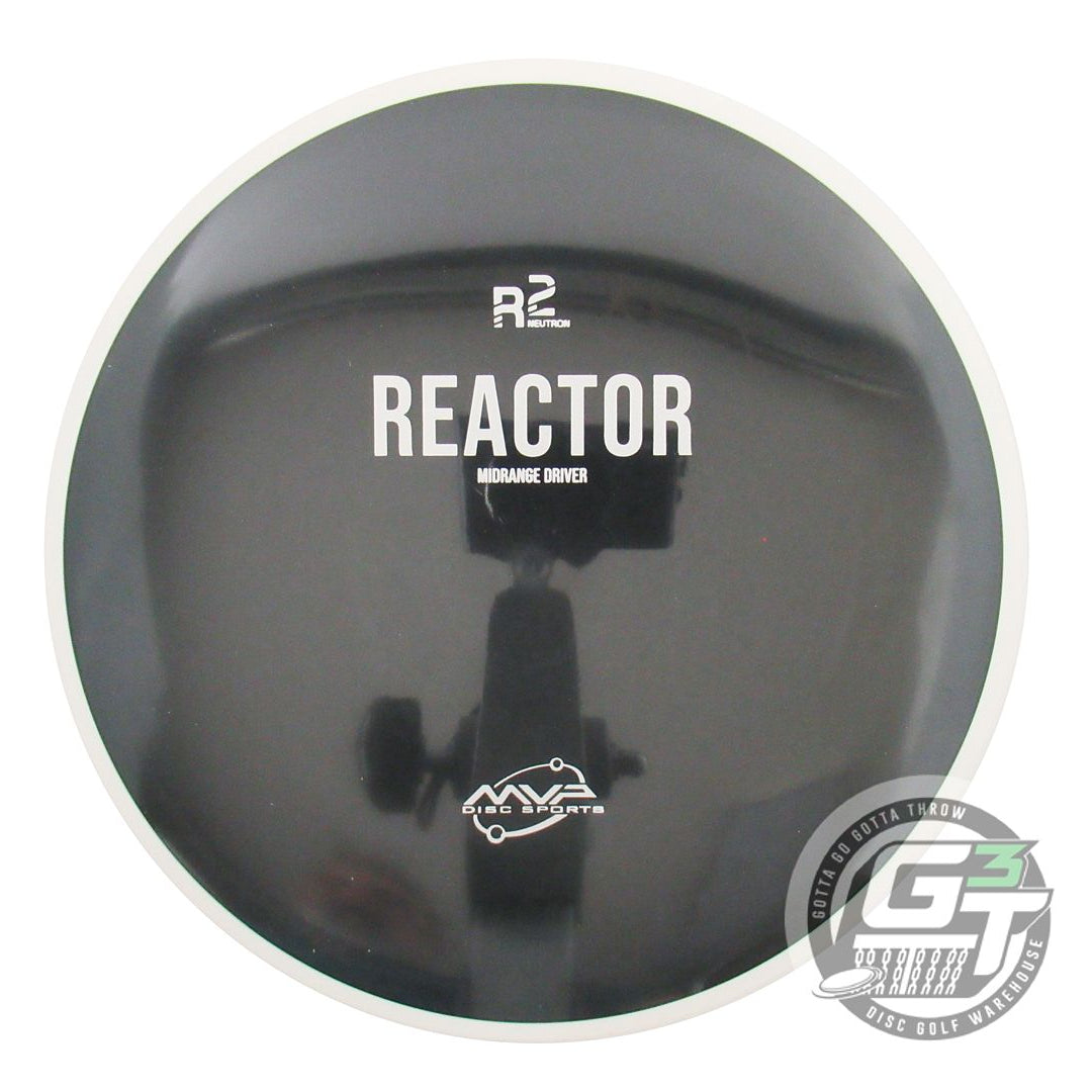 NOS MVP Disc Sports R2 Neutron Reactor 175g Black White Rim A Midrange Golf Disc