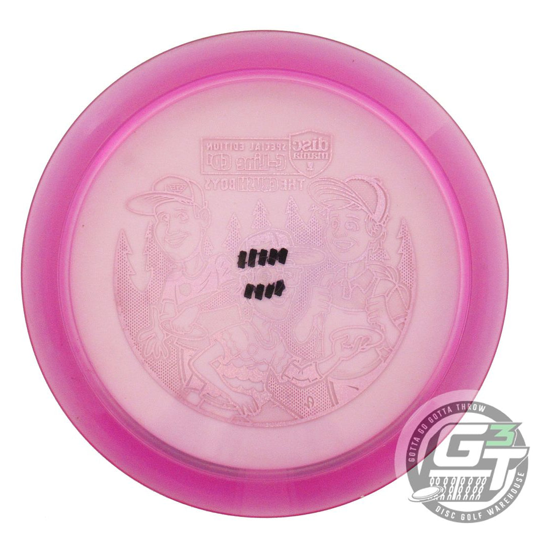 USED DiscMania CRUSH BOYS C-Line CD1 175g Magenta Red Glitter Foil Driver Disc