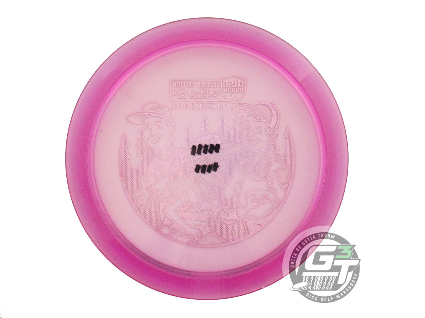 USED DiscMania CRUSH BOYS C-Line CD1 175g Magenta Red Glitter Foil Driver Disc