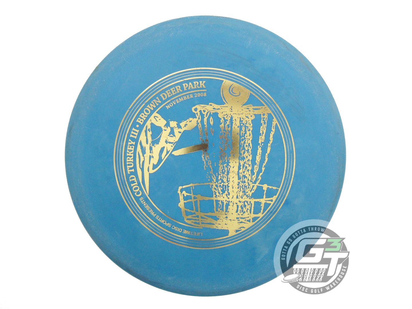 USED Innova DX Roc 175g Blue Gold Foil Midrange Golf Disc