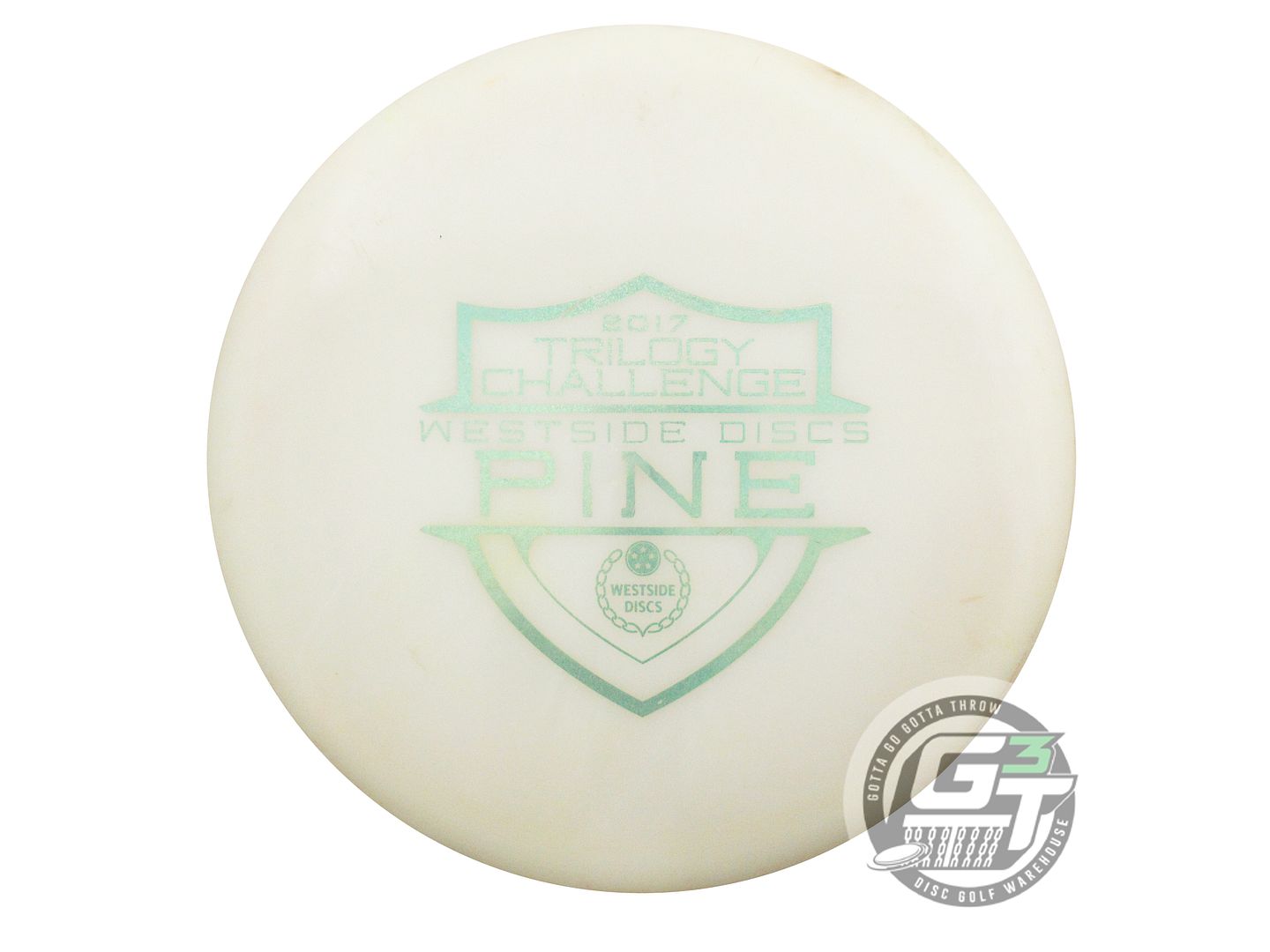 USED Westside Discs VIP Pine 178g White Green Glitter Foil Midrange Golf Disc