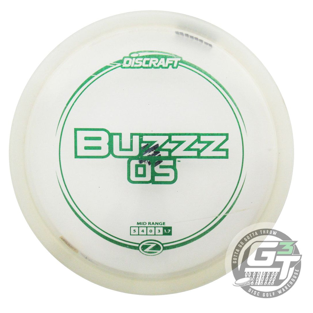 USED Discraft Z Buzzz OS 178g Clear Green Matrix Foil Midrange Golf Disc