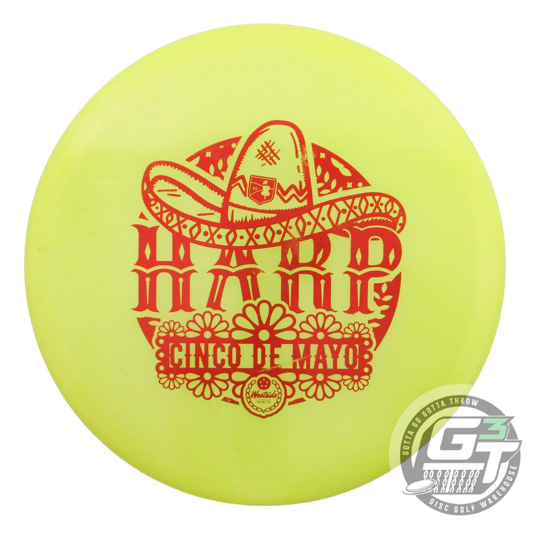 USED Westside Discs CINCO DE MAYO VIP Glimmer Ice Harp 176g Yellow Putter Disc