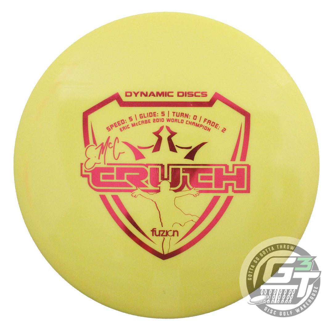 USED Dynamic Discs Fuzion EMAC Truth 173g Yellow Magenta Foil Midrange Golf Disc