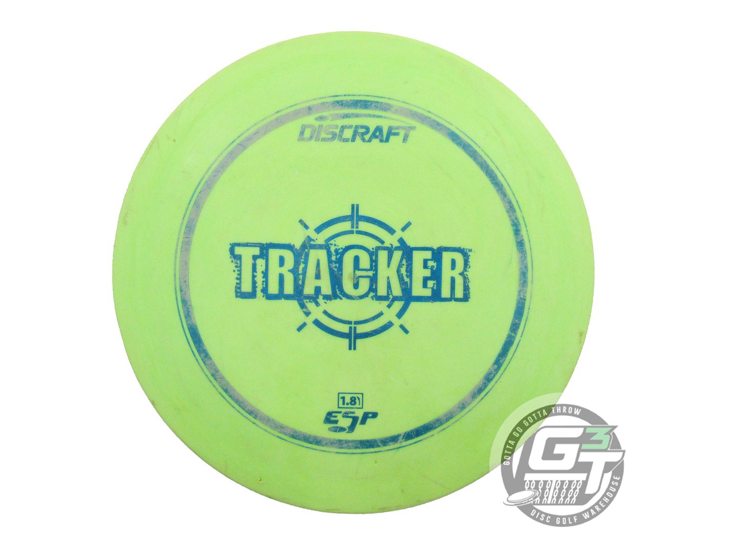 USED Discraft ESP Tracker 172g Lime Blue Foil OOP Fairway Driver Golf Disc