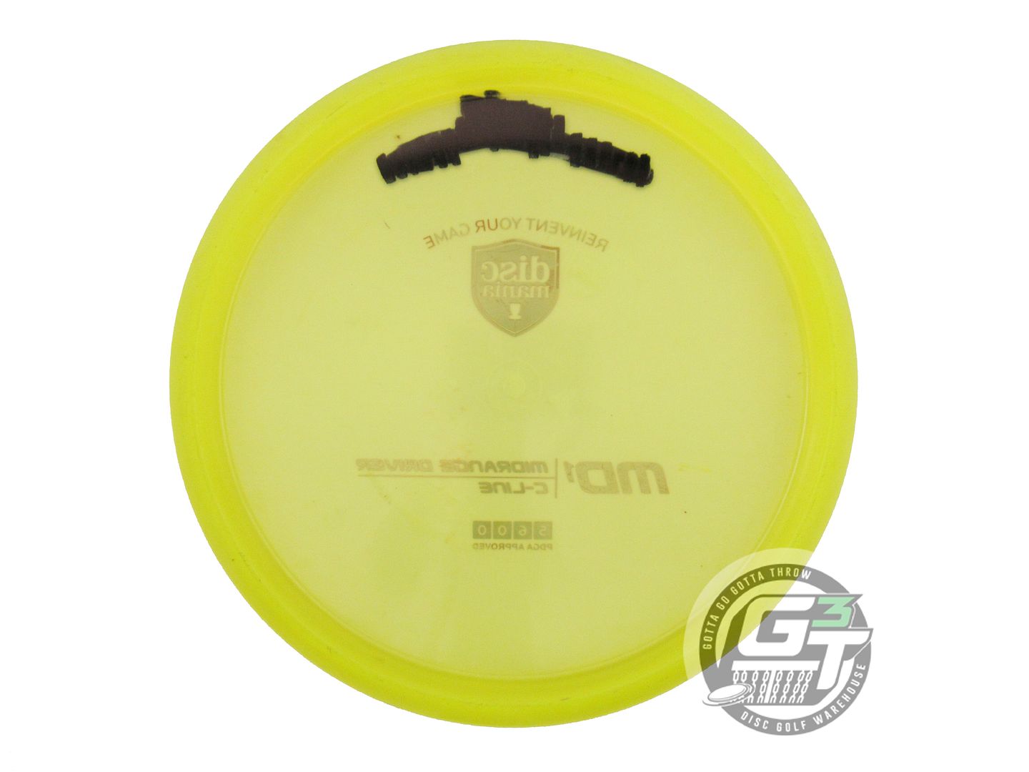 USED DiscMania C-Line MD1 175g Yellow Red Foil Midrange Golf Disc