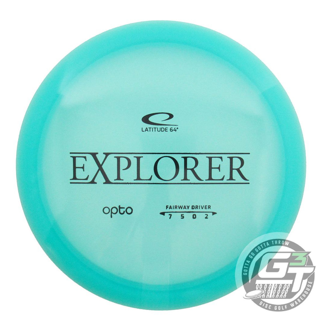 USED Latitude 64 Opto Explorer 174g Teal Black Stamp Distance Driver Golf Disc