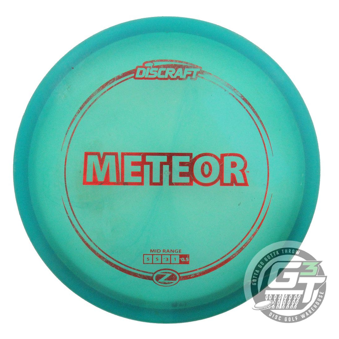 USED Discraft Z Meteor 178g Teal Red Foil Midrange Golf Disc