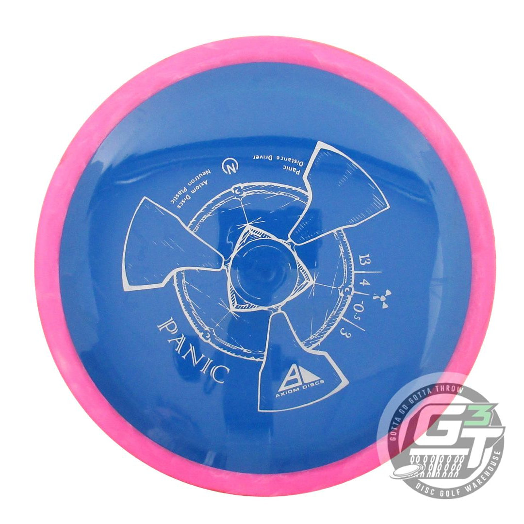 USED Axiom Discs Neutron Panic 168g Blue Pink Rim Distance Driver Disc