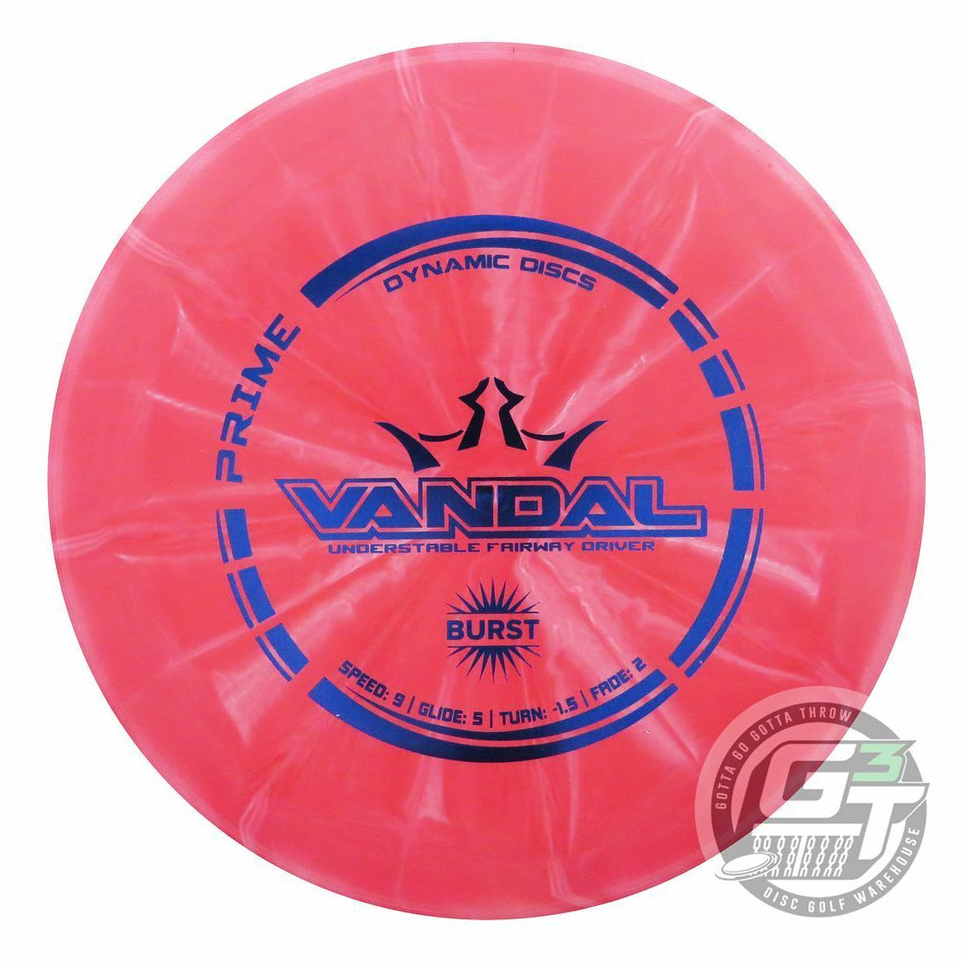 Dynamic Discs Prime Burst Vandal Fairway Driver Golf Disc (Individually Listed)