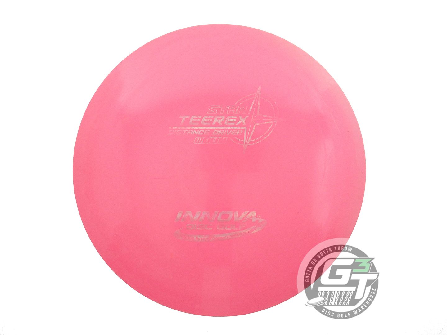 USED Innova Star Teerex 175g Pink Silver Holo Foil Distance Driver Golf Disc