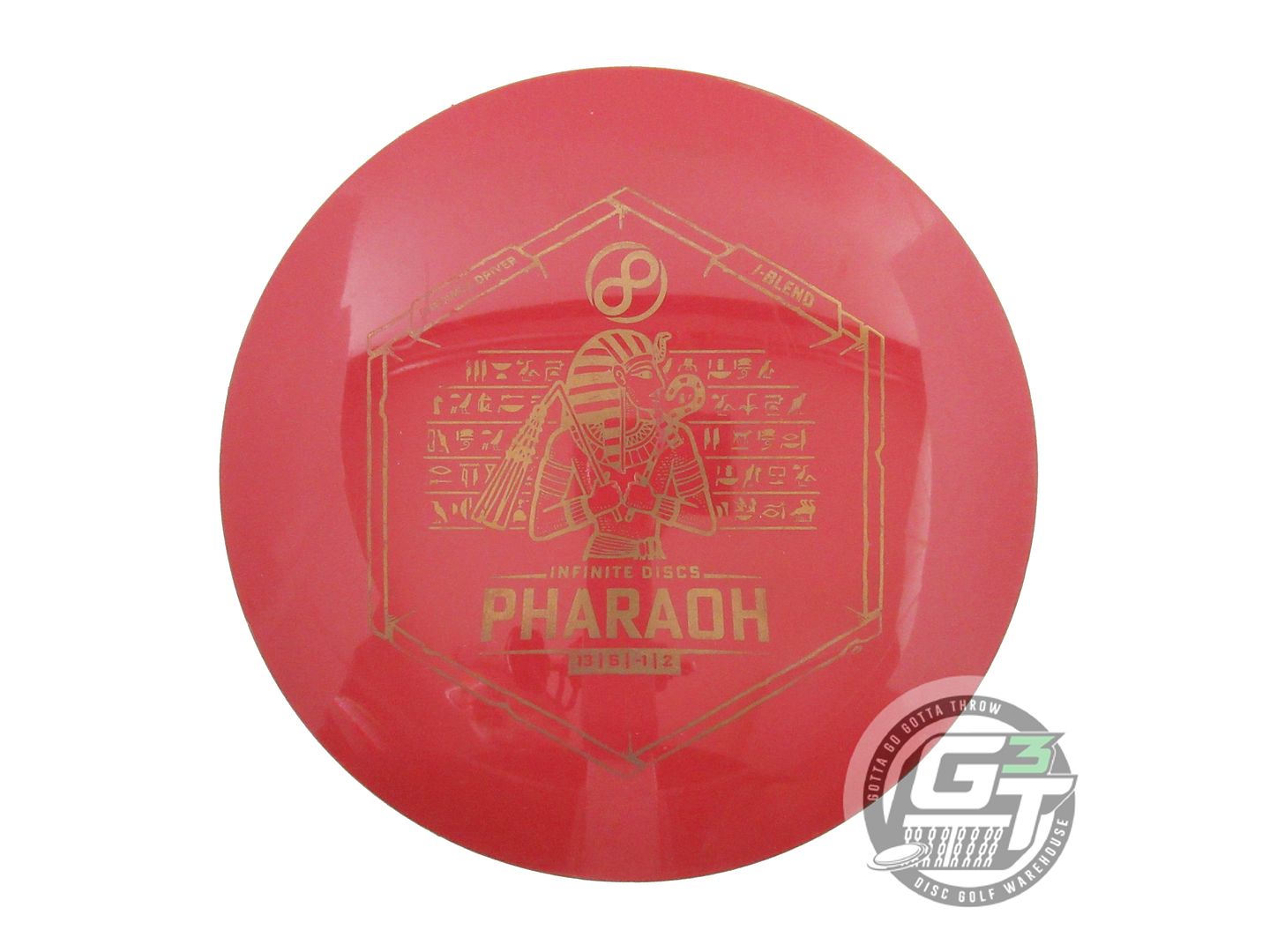 USED Infinite I-Blend Pharaoh 171g Maroon Bronze Foil Distance Driver Golf Disc