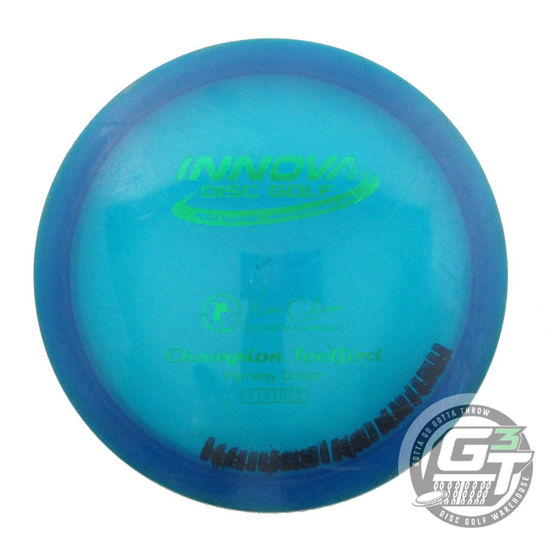 USED Innova Champion Teebird 174g Blue Green Foil Fairway Driver Golf Disc