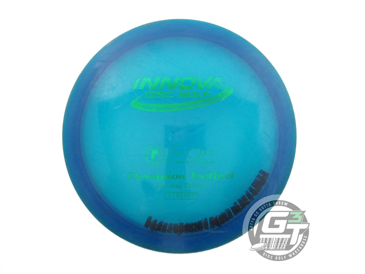 USED Innova Champion Teebird 174g Blue Green Foil Fairway Driver Golf Disc