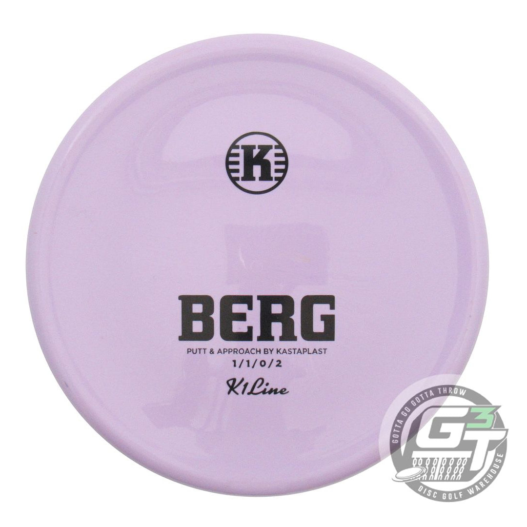 USED Kastaplast K1 Berg 172g Lilac Black Stamp Putter Golf Disc