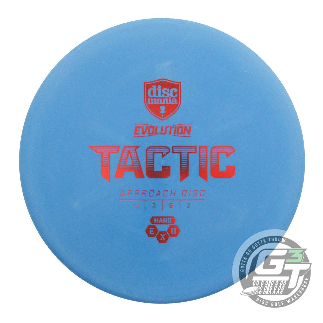 USED DiscMania EXO Hard Tactic 173g Blue Red Foil Putter Golf Disc