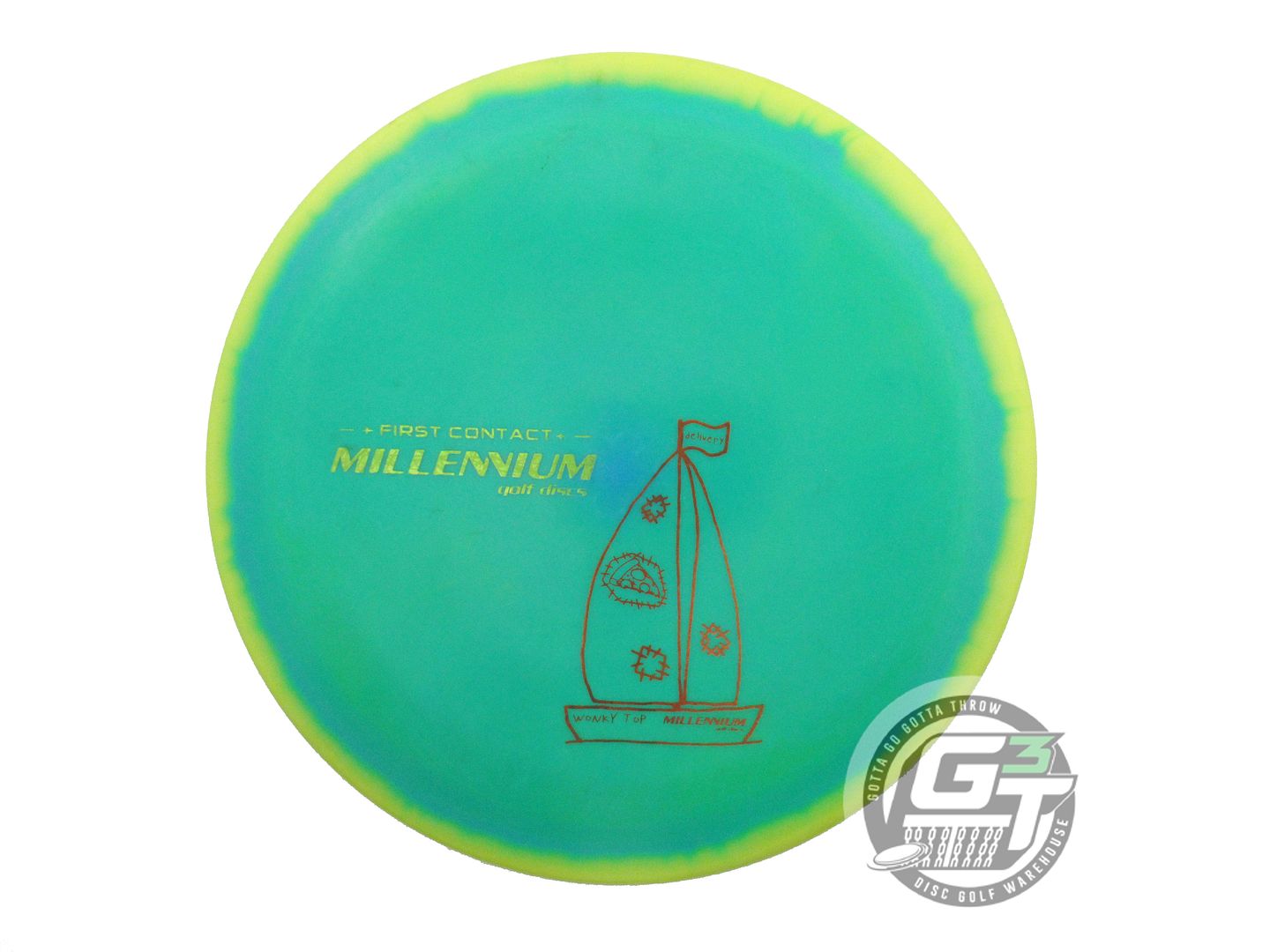 USED Millennium FIRST RUN Helios Sirius Vela 174g Yellow-Green Driver Golf Disc