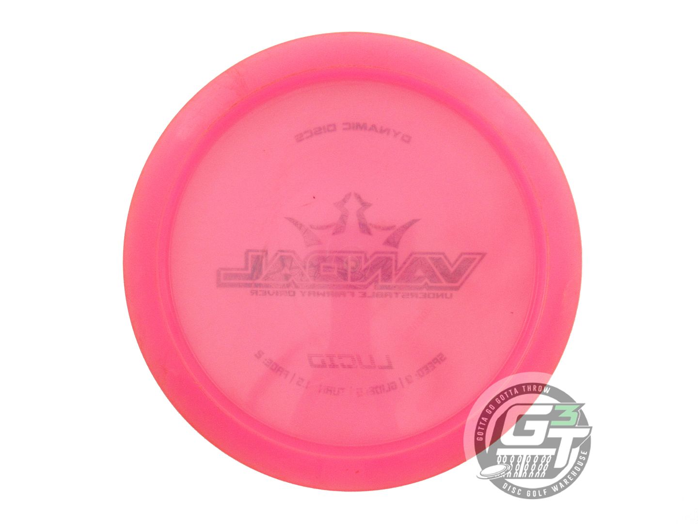 USED Dynamic Discs Lucid Vandal 169g Pink Blue Foil Distance Driver Golf Disc