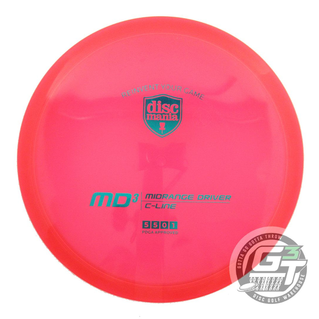 USED DiscMania C-Line MD3 176g Red Teal Foil Midrange Golf Disc