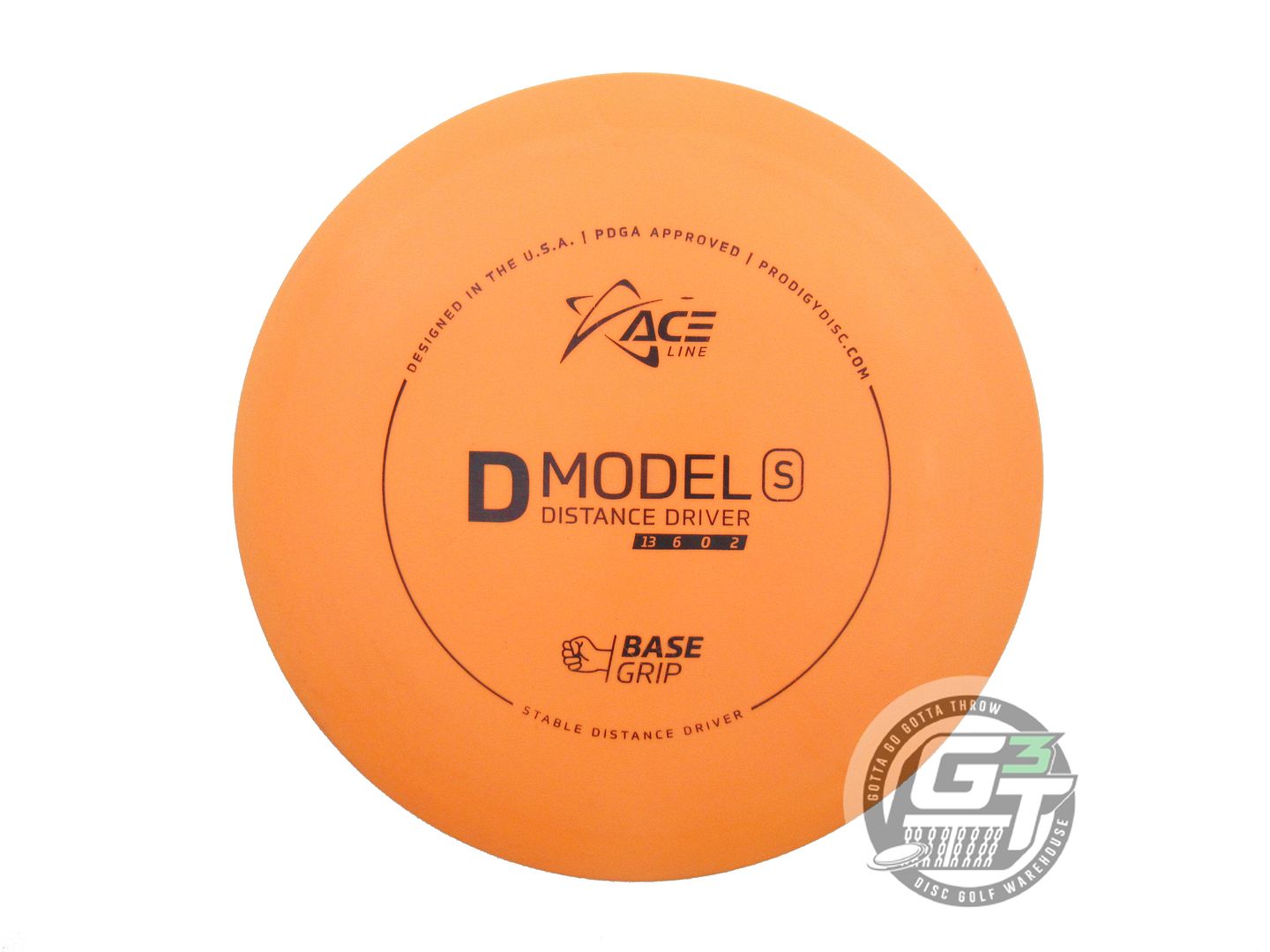 USED Prodigy Discs Base Grip D Model S 173g Orange Distance Driver Golf Disc