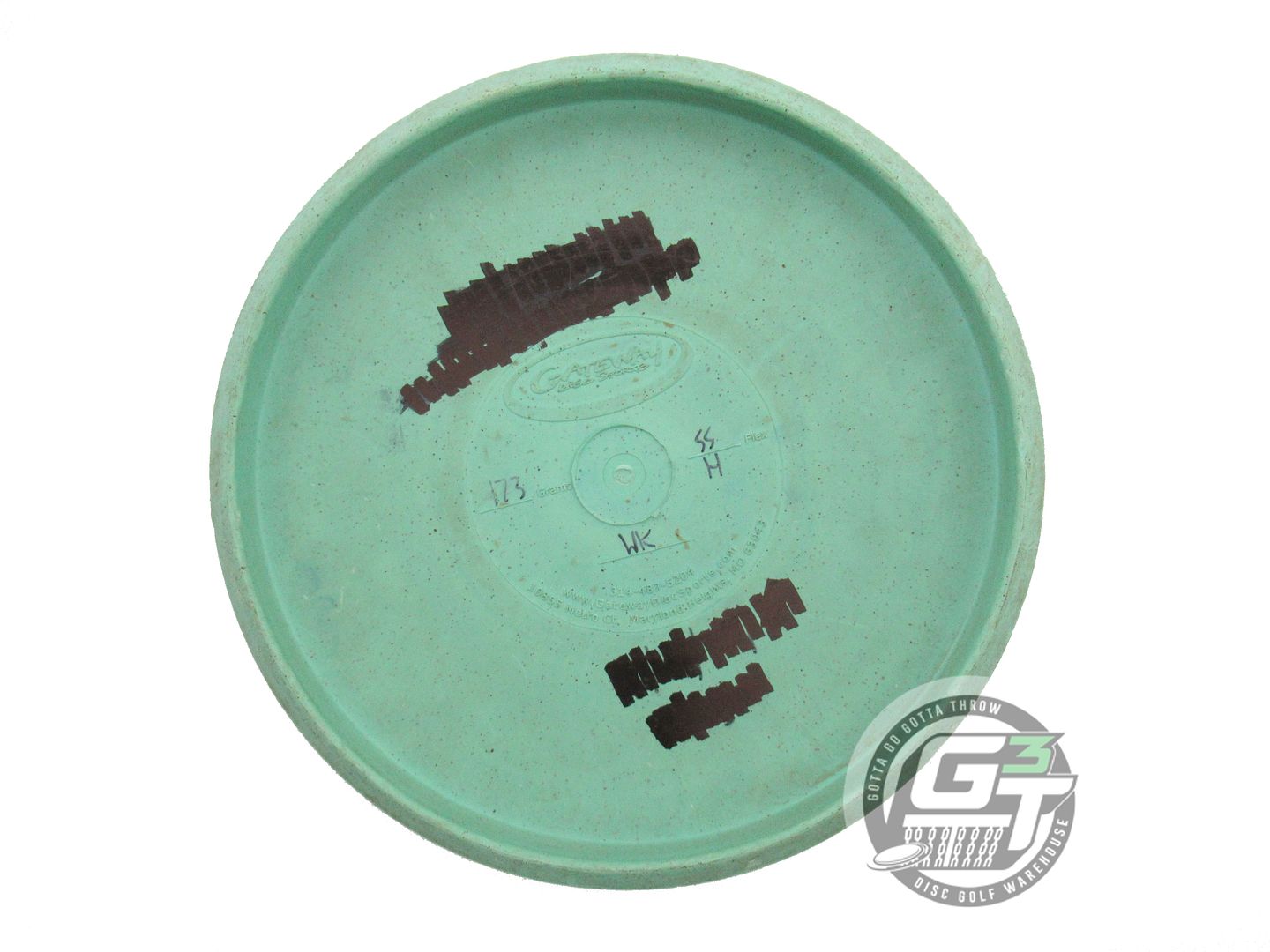 USED Gateway Hemp Blend SuperSoft Warlock 173g Seafoam Rasta Foil Putter Disc